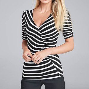 Venus Women's Ruched V-Neck Top NWT - M